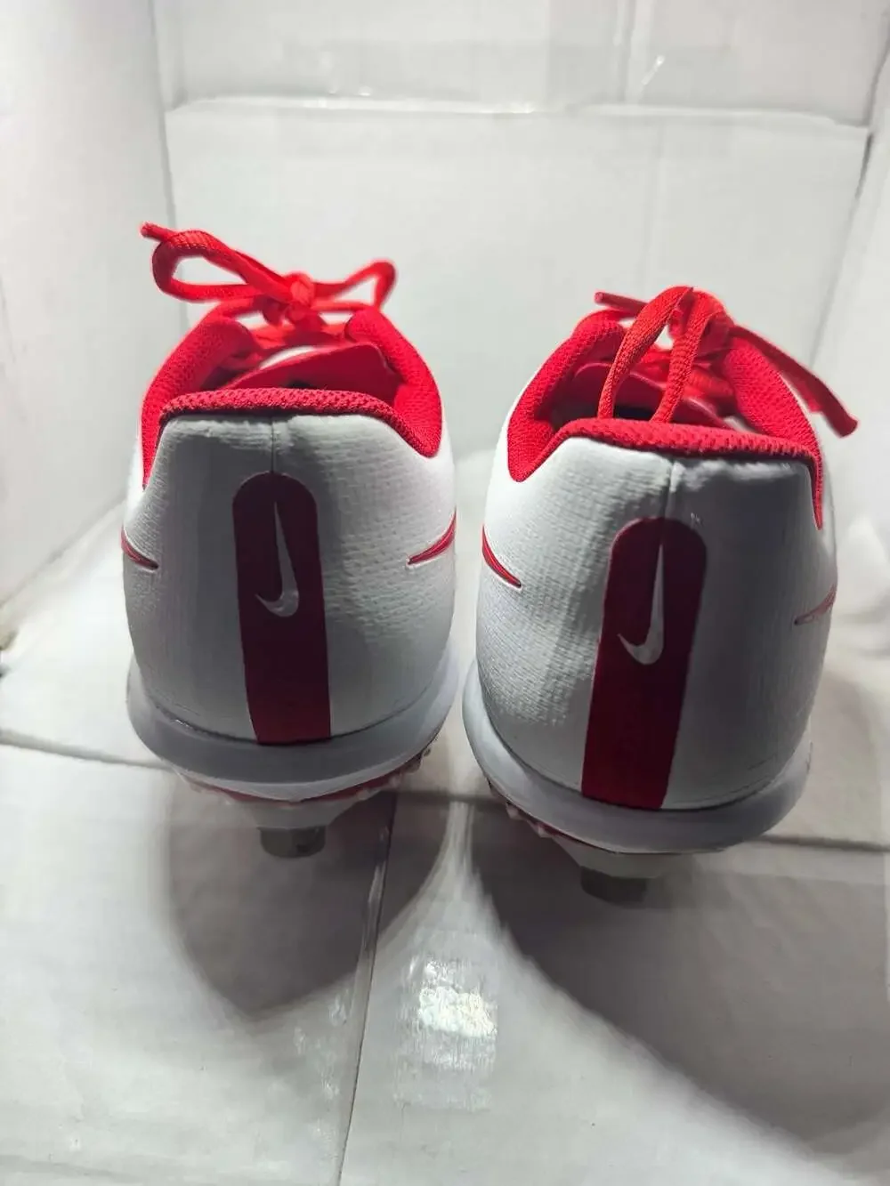 Nike Lunar Hyperdiamond 3 Pro Women's Metal Softball Cleats Wt University Red